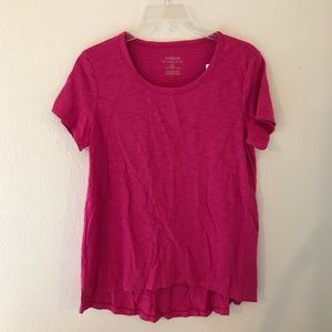 Chico’s pink hi low t shirt